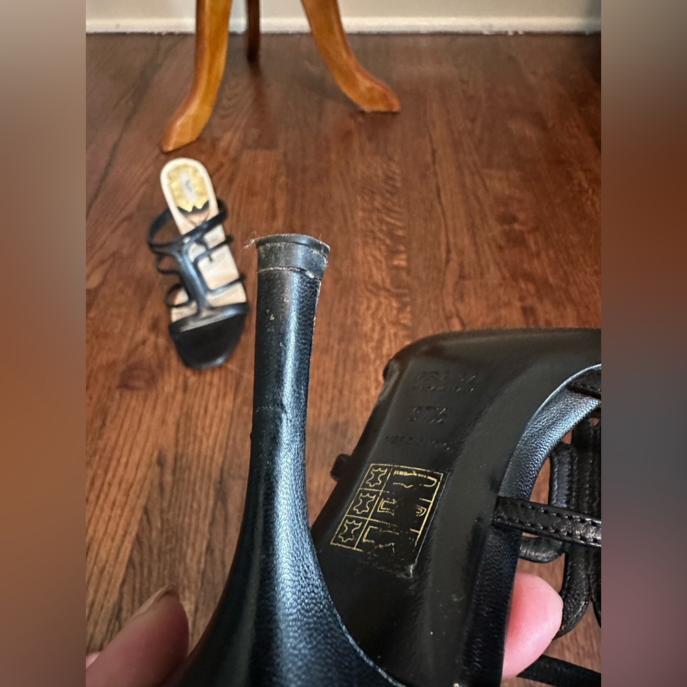 PRADA Strappy Leather Mules - Picture 8 of 10